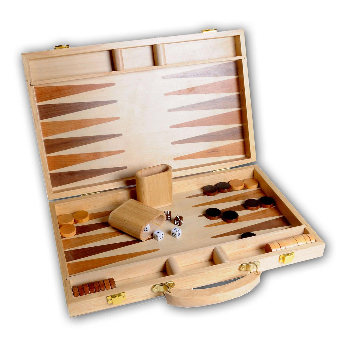 Backgammon Wood Brown 48 x 38 cm