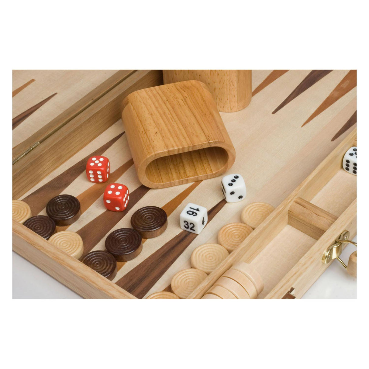 Backgammon Wood Brown 48 x 38 cm