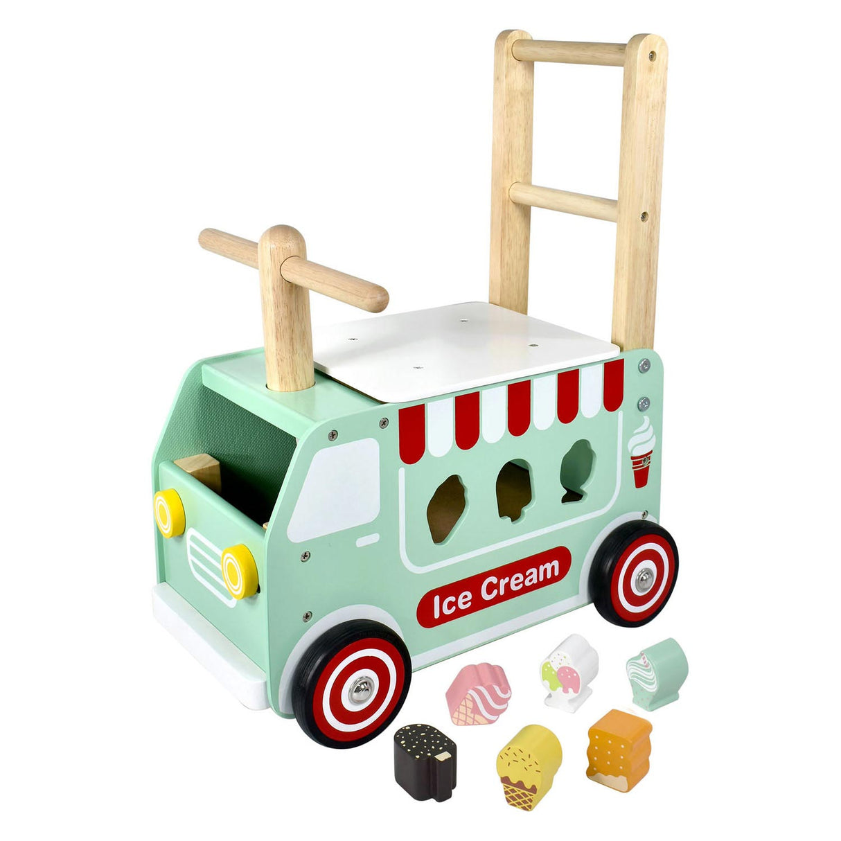 I'm Toy Loop Push Wagon Ijskar Junior Mintgroen