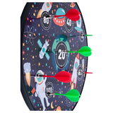 Magnetic dartboard double -sided space