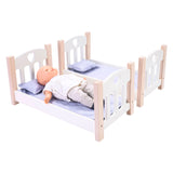 Dolls bunk bed gray white