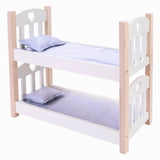 Dolls bunk bed gray white