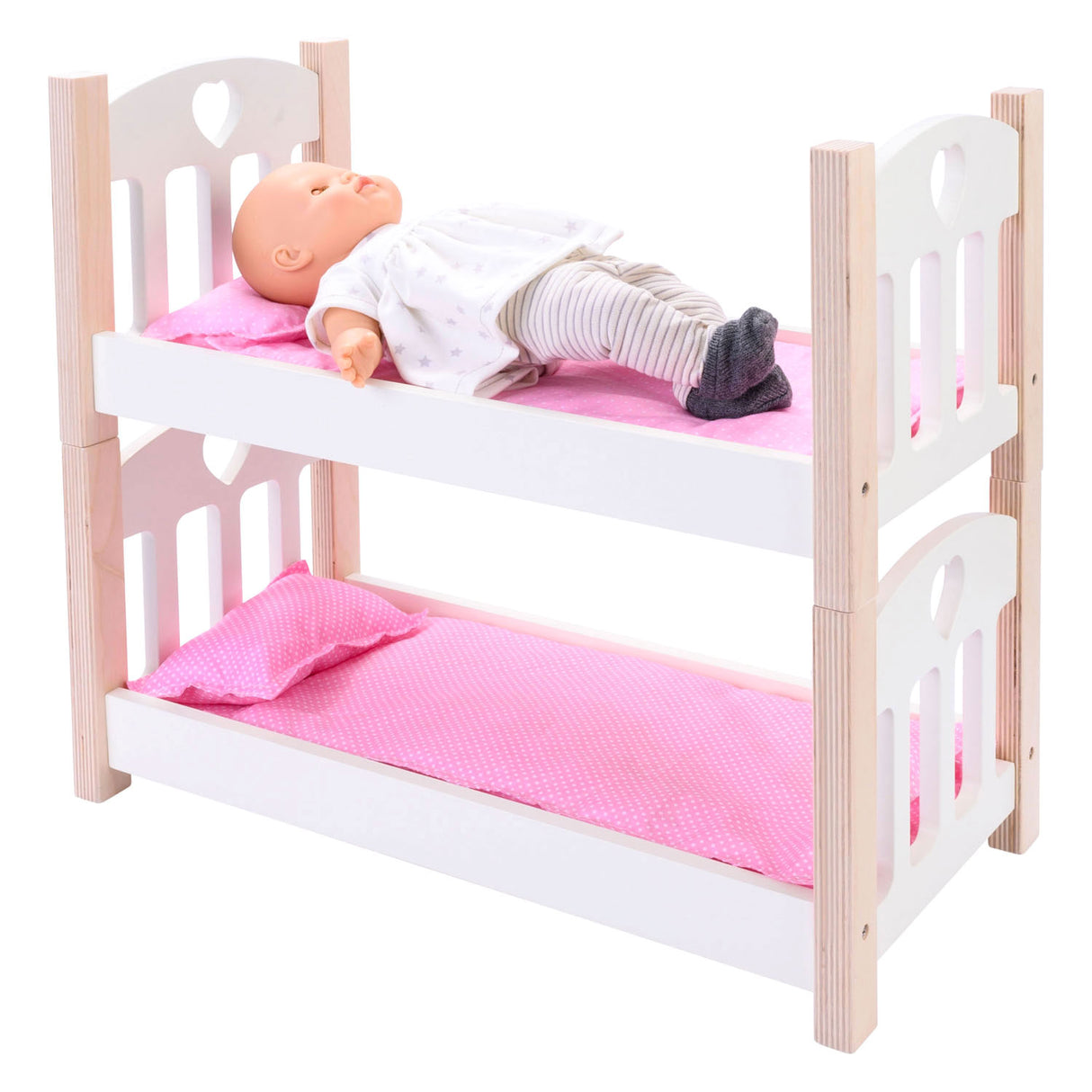 Bambole Bunkingbed Pink White