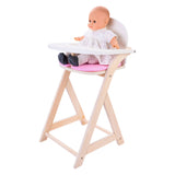Puppenstuhl rosa weiß