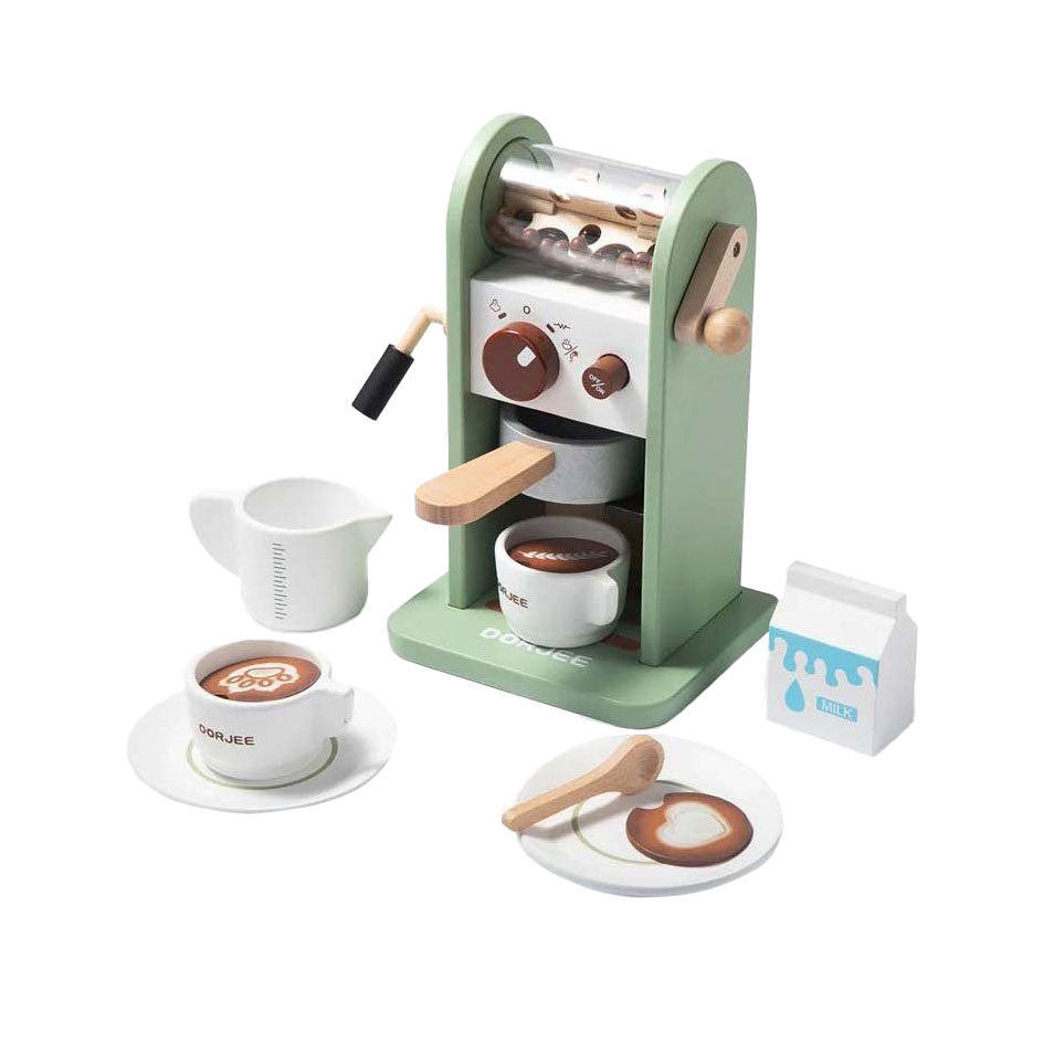 Dorjee-Kaffeemaschine aus Holz, 14-teilig