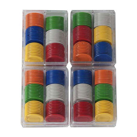 Longfield fiches 25mm 240 stuks verschillende kleuren