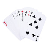 Longfield XXL-Spielkarten 12,1 x 18,5 cm – Kartenspiel aus plastifiziertem Papier (54 Karten) – extra großes Kartenspiel für Brettspiele, Familienspiel – Engelsherz