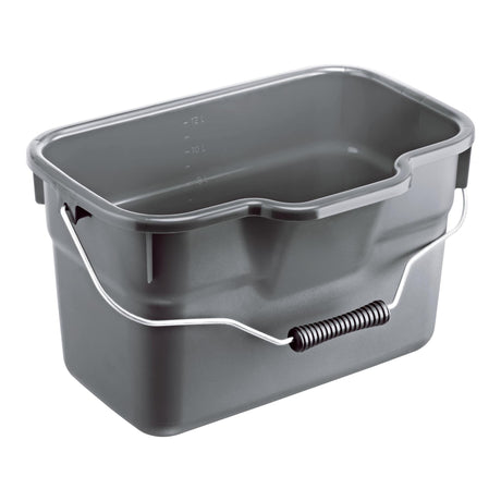 Rotho Basic Rechteckeimer 12l Anthrazit