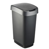 Rotho Twist Abfallbehälter 50l schwarz