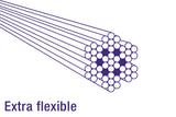 ELVEDES GAS Kabel Universal 1700 mm 2250 mm extra flexible verzinktes Schwarz (auf der Karte)