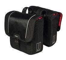 Basilsportdesign Dobbelt cykelpose sort - 32L