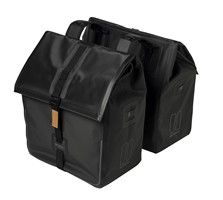 Basil Bolsa de bicicleta Doble Decrina Basil, Black Matt Black