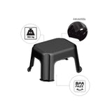 Rotho Basic Tritthocker schwarz