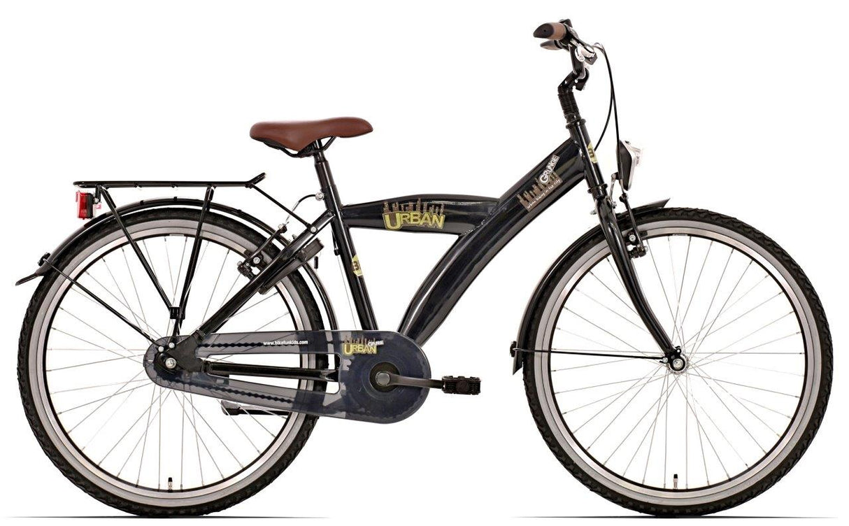 Bikefun Kinderfahrrad Urban City 26 Zoll mit Nexus 3 Gang Bremsnabe – Schwarz