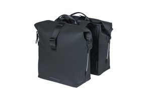 Basil Soho Nordlicht Doppia Bicycle Borsa - impermeabile, nero, 41L