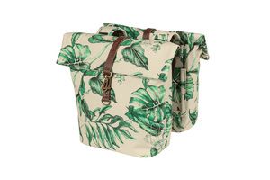 Basil-Green Double Bicycle Borsa, PET riciclato, pieghevole di mantenimento dell'acqua, unisex, bicicletta, beige di sabbia