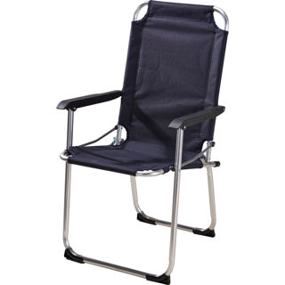 Campingstoel aluminium donkerblauw