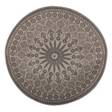 Esschert Design Garten Teppich grau rund 170 cm