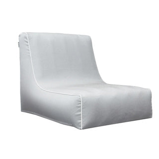 Opblaasbare sofa licht grijs70x90x70 cm