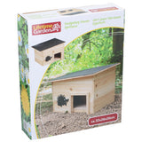 Lebenslanges Garten-Igelhaus aus Holz, 32 x 26 x 20 cm