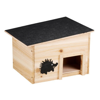 Lebenslanges Garten-Igelhaus aus Holz, 32 x 26 x 20 cm