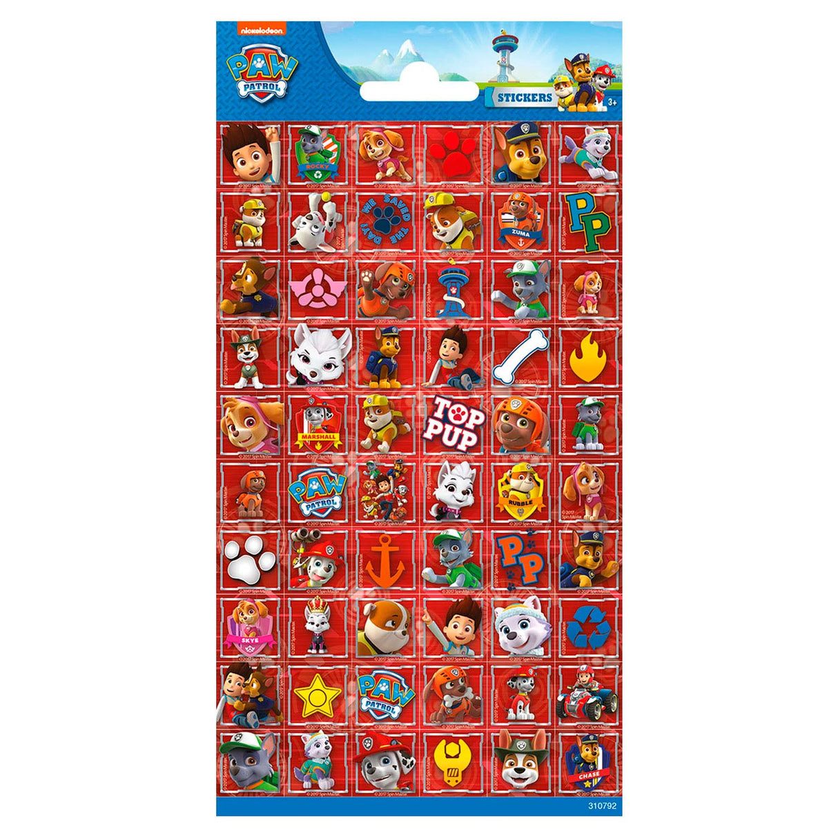 Totum stickervel paw patrol