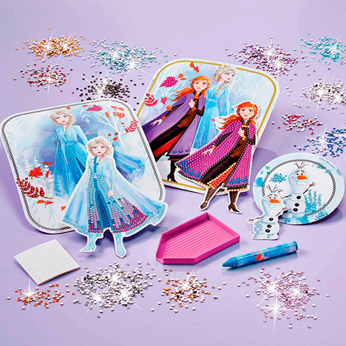 Totum Disney gefruer 2 - 3D Kaarten mat Rhinestonen