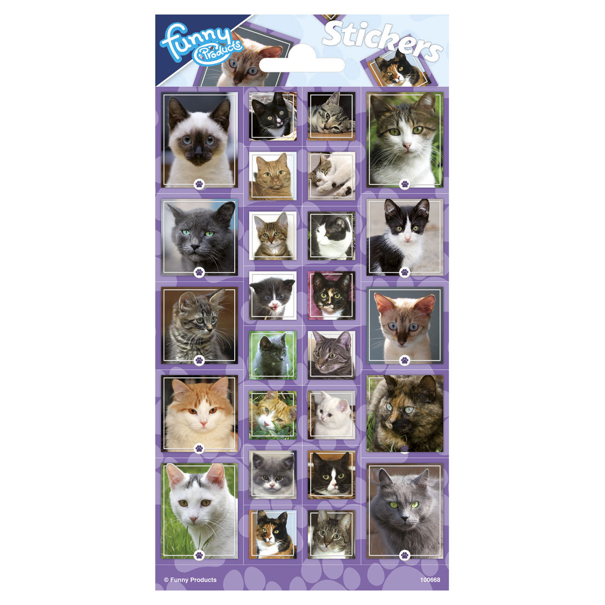 Totum stickervel katten