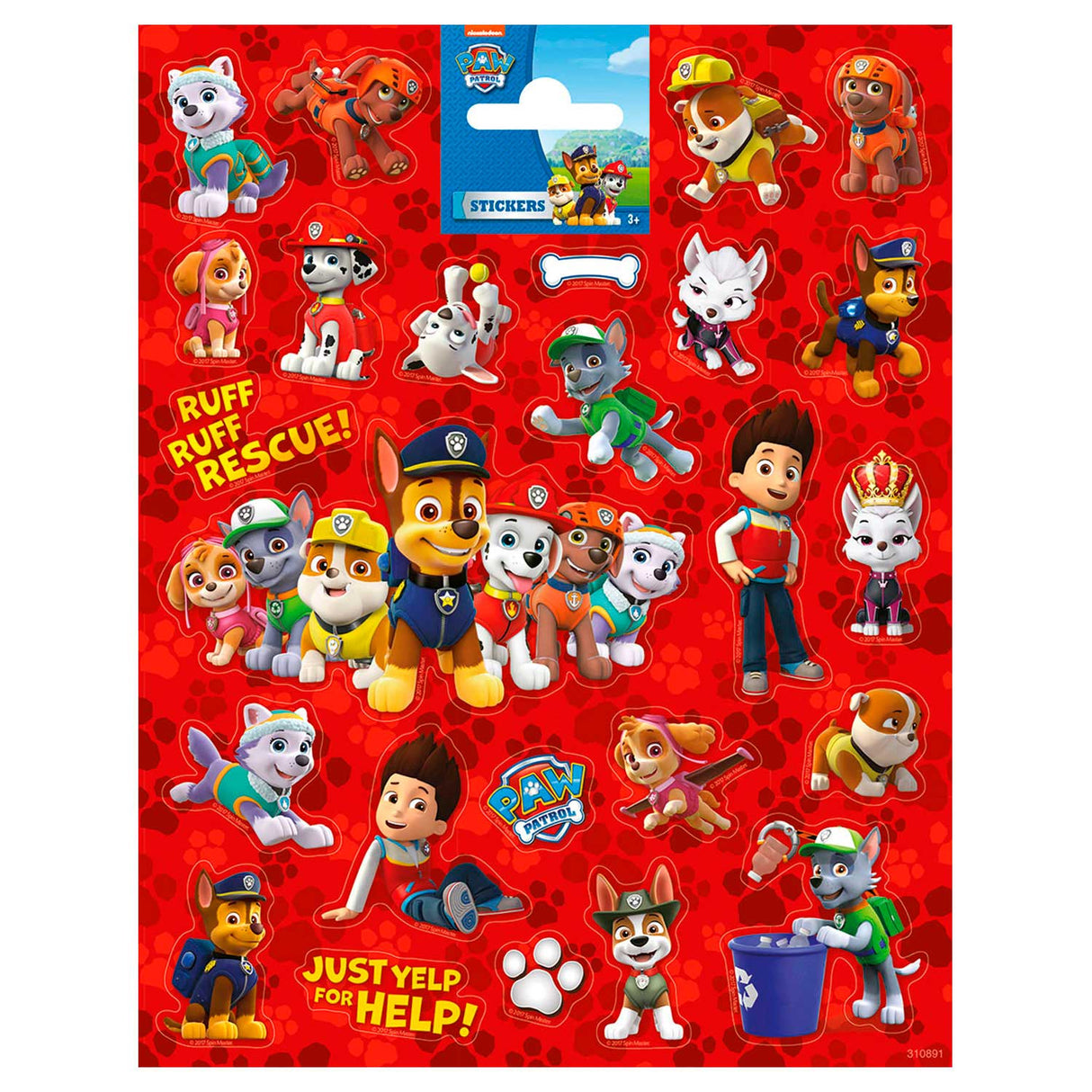 Totum stickervel paw patrol