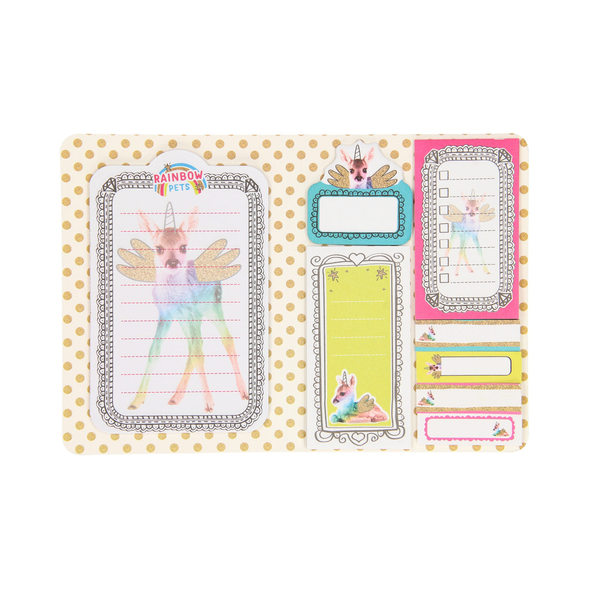 Totum Regenbogen Haustiere - Sticky Notes Broschüre Hert