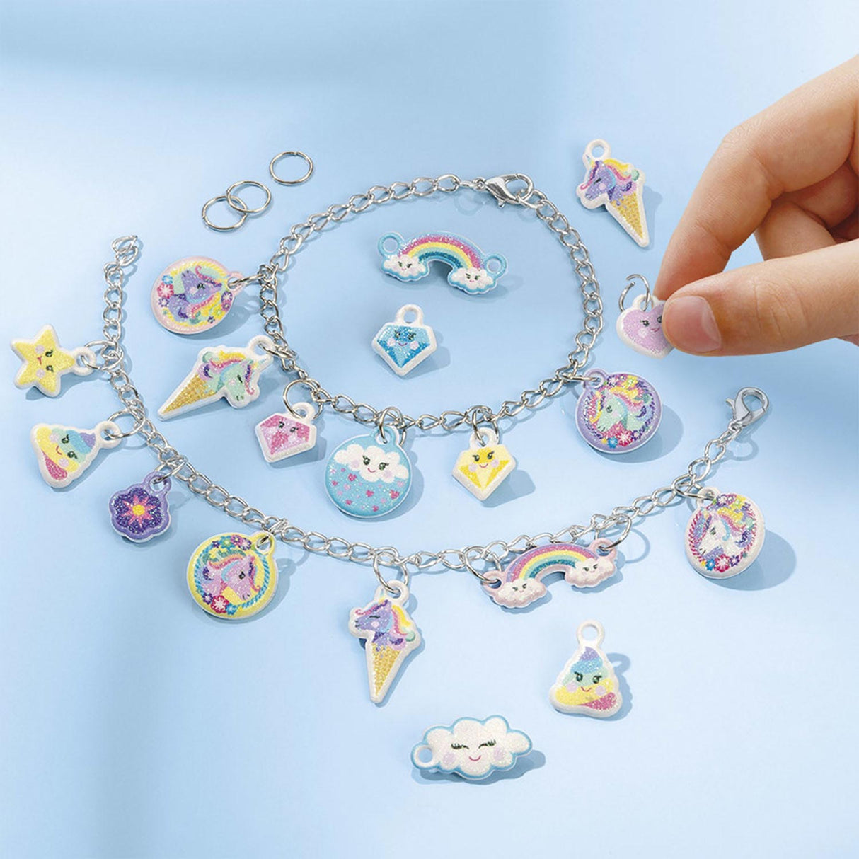 Totum Unicorn puffy Charme Bracelets