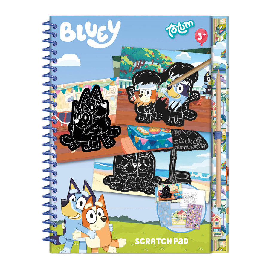 Totum Bluey Scratch Book med 10 skrapkort