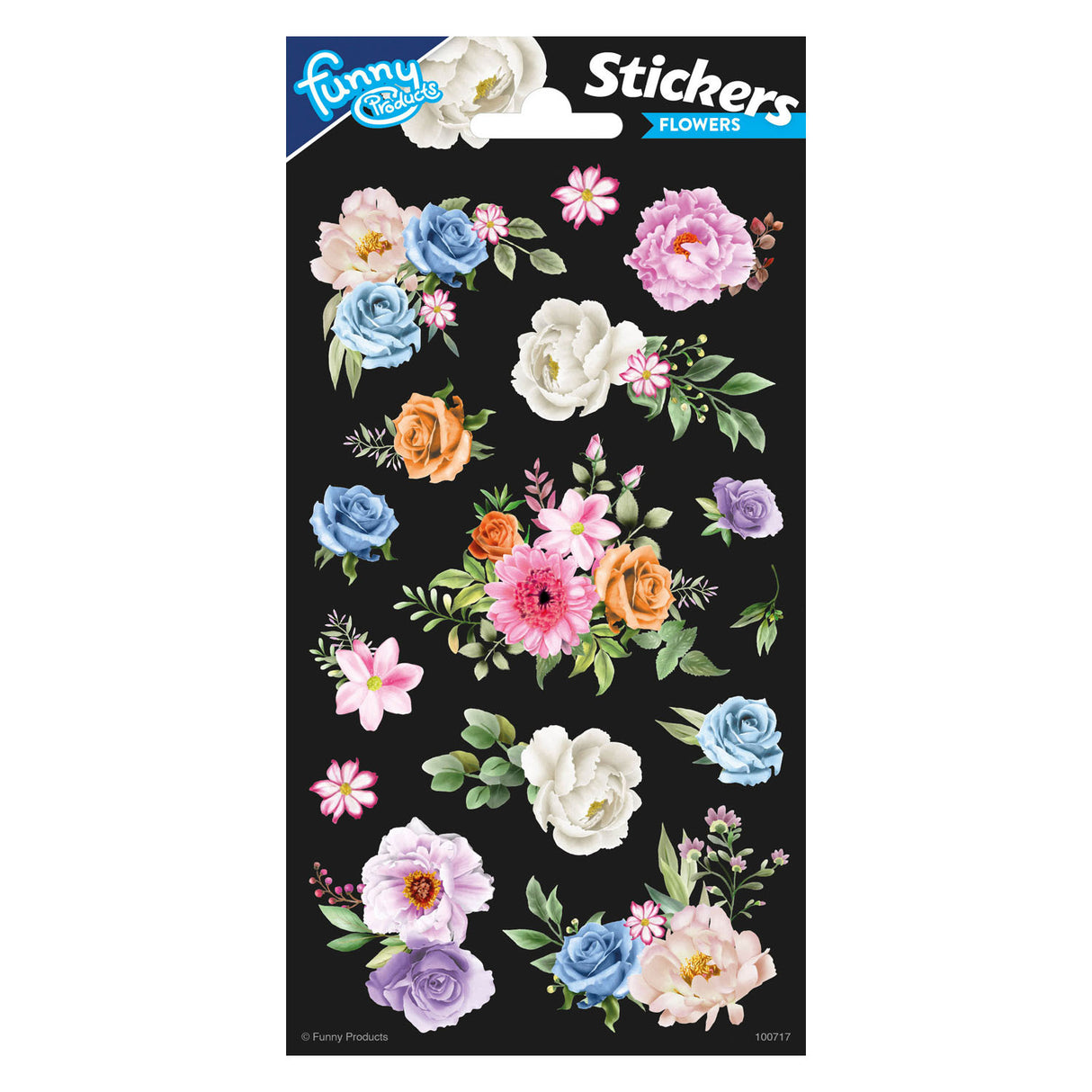 Totum-Aufkleberblatt mit Blumen