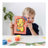 Kreative Bastelgruppe kreativ mit Fingerfarbe Miffy