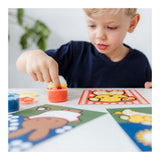 Kreative Bastelgruppe kreativ mit Fingerfarbe Miffy