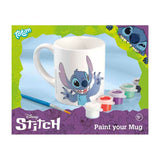 Totum Disney Stitch Malbecher – Bastelset Keramikbecher inkl. Farbe und Pinsel – Geschenktipp, Spielzeug, Mädchen und Jungen, Basteln, Lilo Stitch