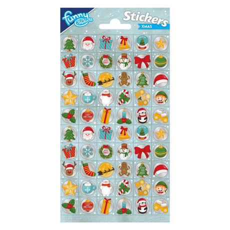 Kreativer Bastelgruppen-Weihnachtsaufkleberbogen