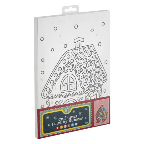 Creative craft group schilderen op nummer canvas kerstmis - 29,7x19,5cm