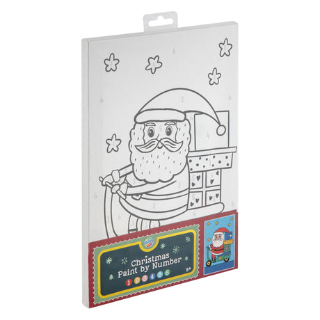 Creative craft group schilderen op nummer canvas kerstmis - 29,7x19,5cm