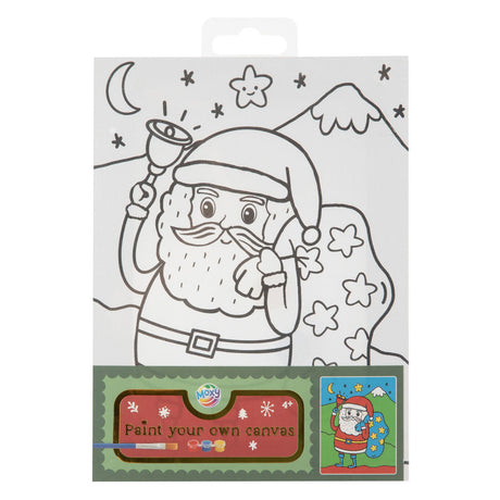 Creative craft group canvas beschilderen kerstmis - inclusief verf en penseel