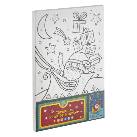 Creative craft group schilderen op nummer canvas kerstmis - a4