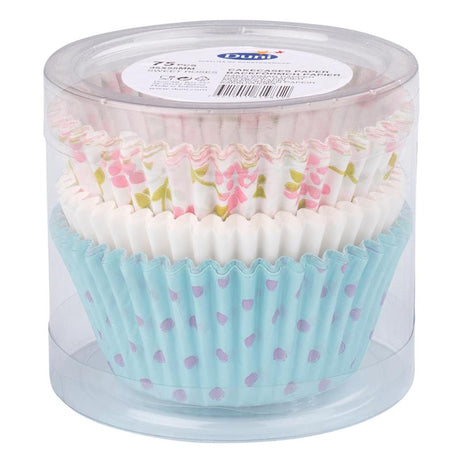 Duni Cupcake-Formen, süße Rosen, Ø 5,5 cm, Tube mit 75 Stück