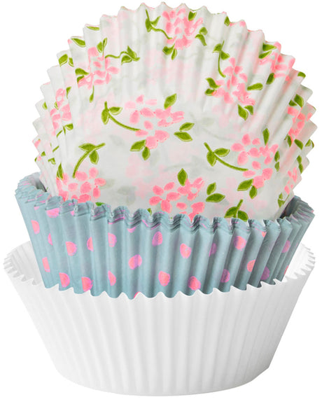 Duni Cupcake-Formen, süße Rosen, Ø 5,5 cm, Tube mit 75 Stück