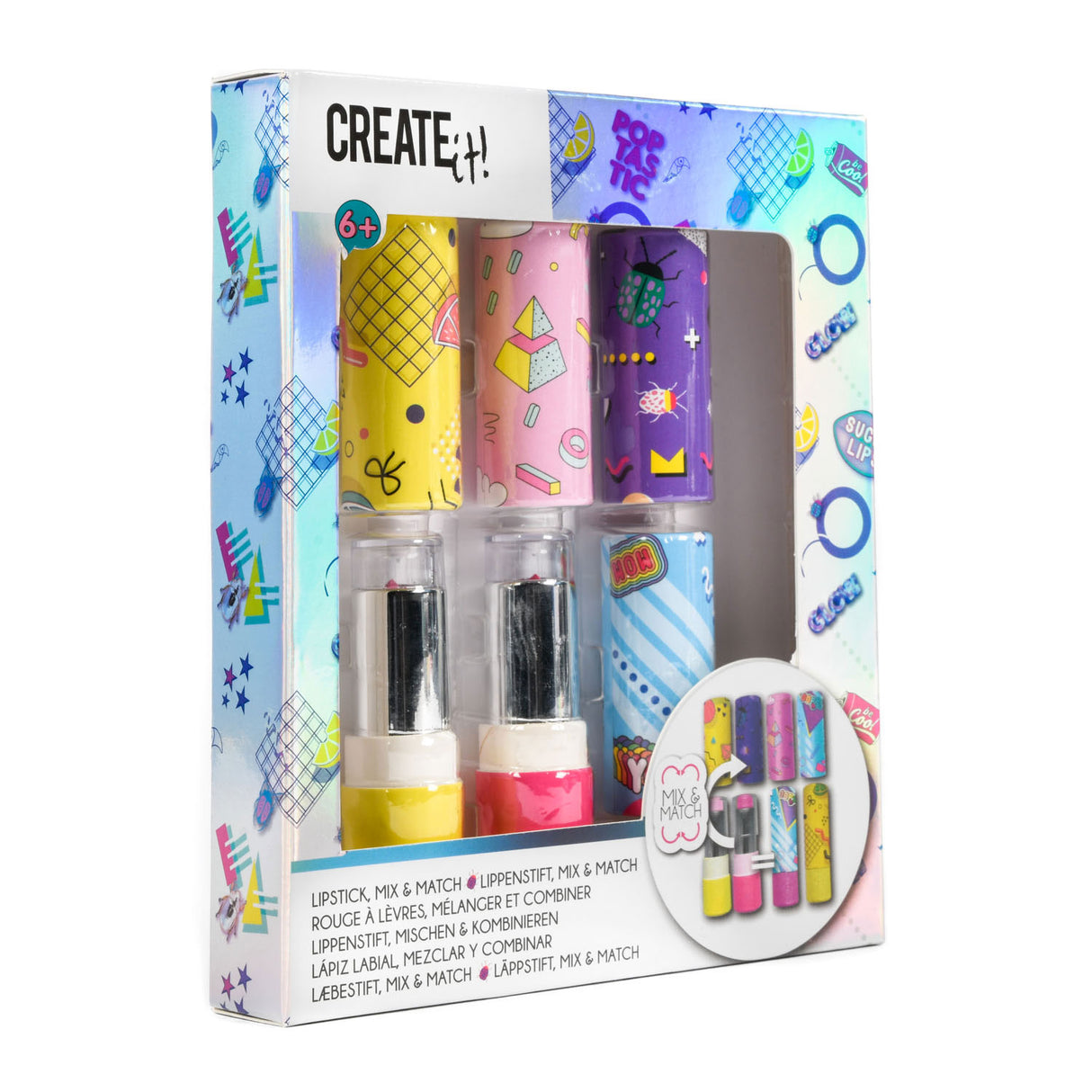 Create it! Lipstick Poptastic Mix and Match Girls 6-piece