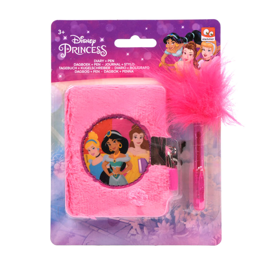 Canenco Disney Princess Diary Plüsch mit Stift