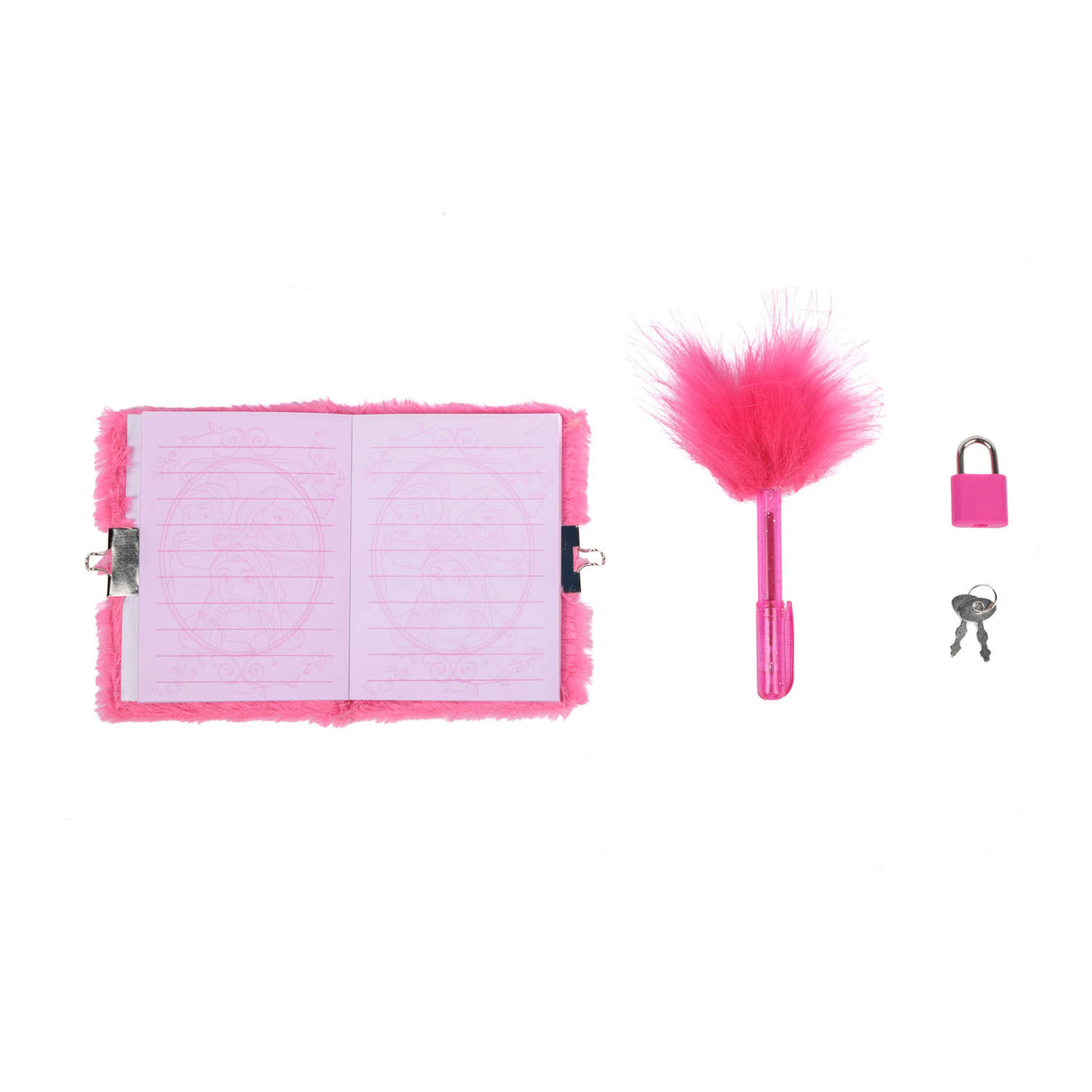 Canenco Disney Princess Diary Plüsch mit Stift