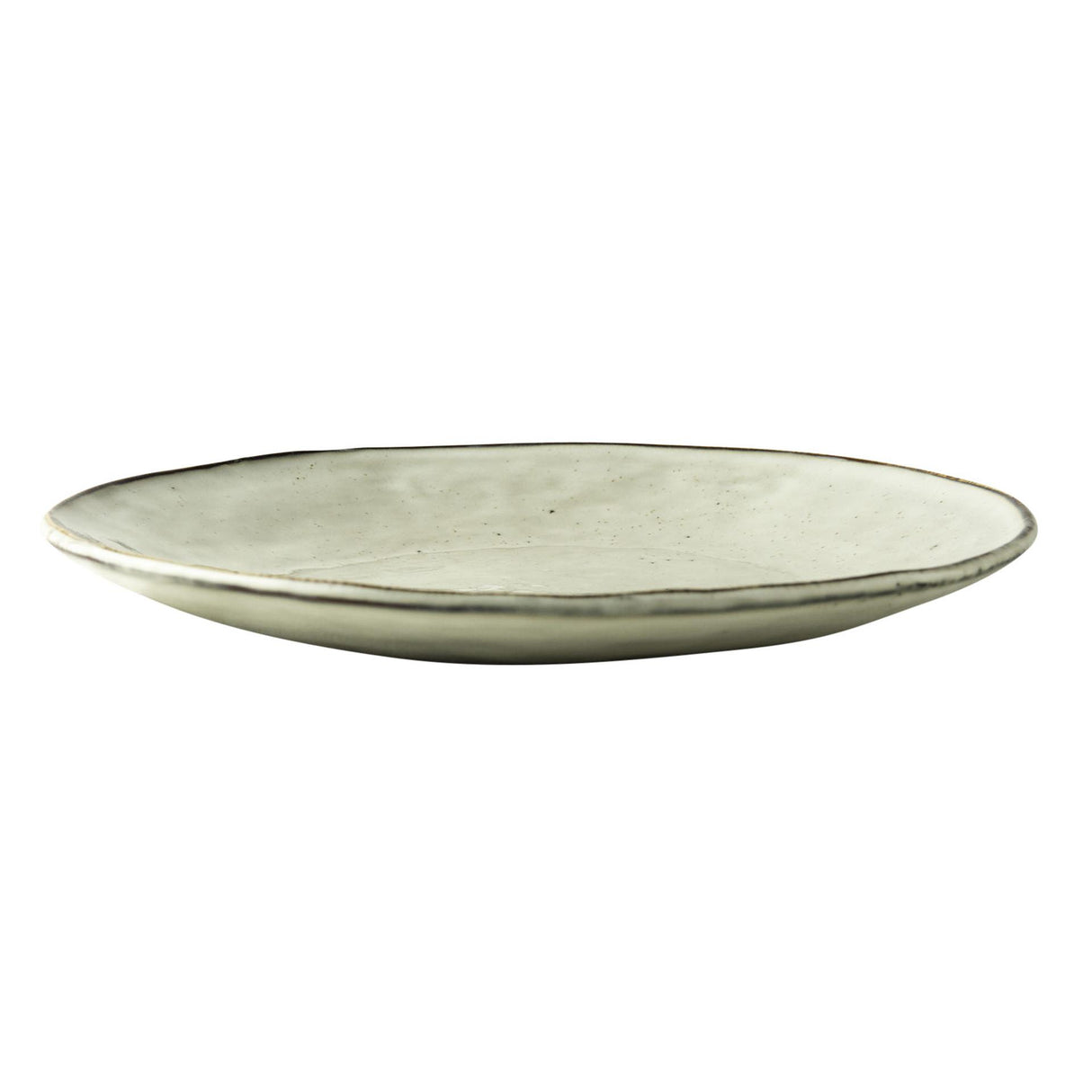 Dutch rose organic bord ã¸26,5cm creme doos a 4 stuks