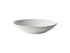 Tiefer Bio-Teller „Dutch Rose“, 23,5 cm, weiß, Schachtel mit 4 Stück