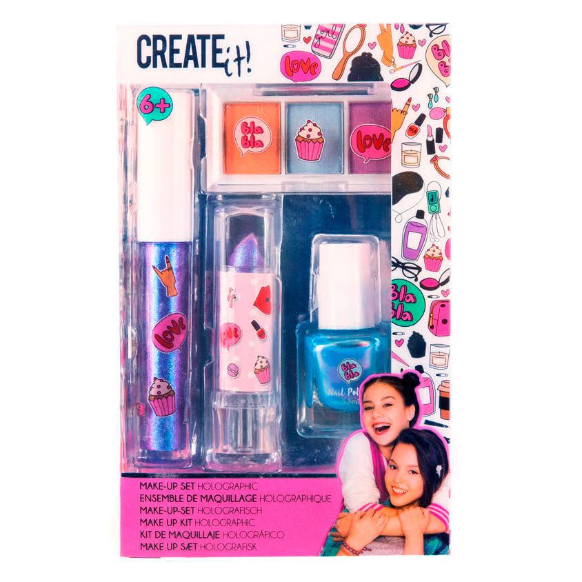 ¡Ciéntalo! Beauty Makeup Set holográfico, 4dlg.