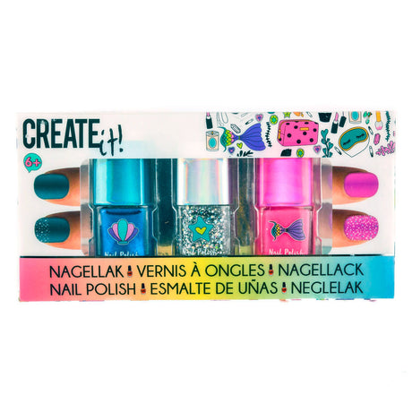 Erstelle es! Beauty Nagellack Glitzer, 3 Stk.